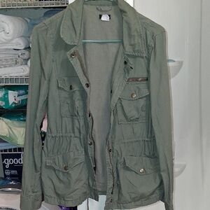 J. Crew Olive Utility Jacket